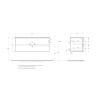 База под раковину BELBAGNO KRAFT-1200-2C-SO-GSO