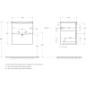 База под раковину BELBAGNO MARINO-CER-MINI-500-2C-SO-NL-P