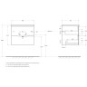 База под раковину BELBAGNO MARINO-CER-N-600-2C-SO-BL-P