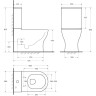 Чаша унитаза безободкового BELBAGNO SFERA-TOR P-trap, смыв TORNADO BB2141CP-TOR