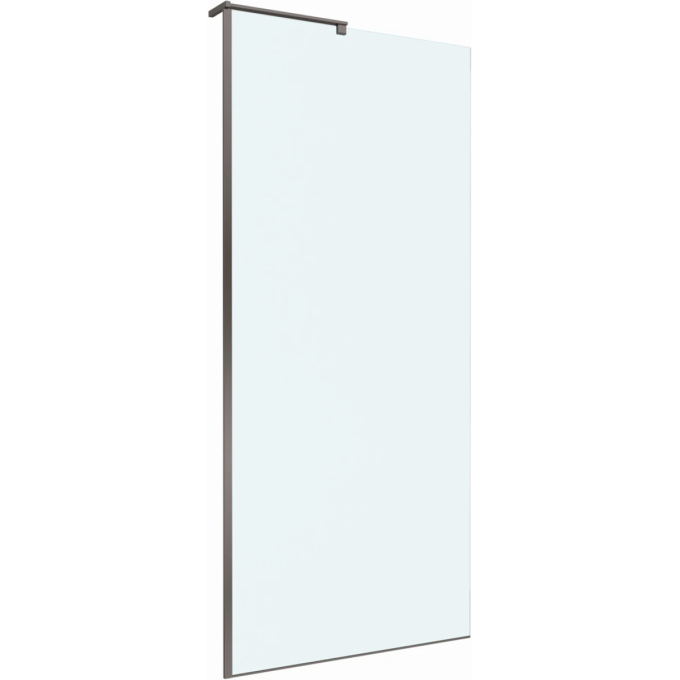Душевая перегородка BELBAGNO UNO-L-1-TB-80-C-GM 800x2000 мм Оружейная сталь