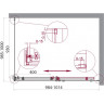 Душевой уголок BELBAGNO ACQUA-A-1-100-C-Cr