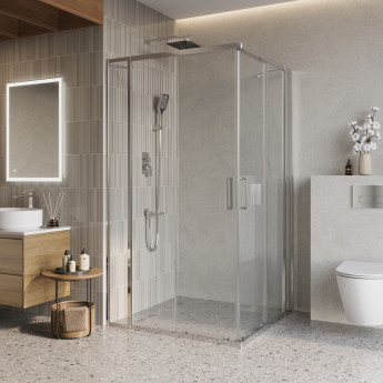 Душевой уголок BELBAGNO LUCE-AH-22-125/100-C-Cr