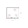 Душевой уголок BELBAGNO UNO-195-AHF-31-100/90-P-NERO