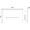 Смывная клавиша BELBAGNO GENOVA BB019-GV-CHROME