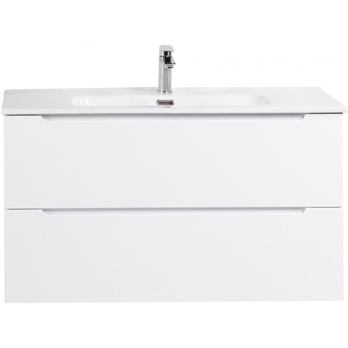 Тумба Bianco Lucido 100 см BELBAGNO ETNA ETNA100BL-KEPMGL-1346-SET